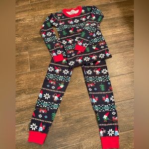 ❤️Gnome Sweet Gnome Hanna Andersson Pajamas Sz 130cm US 8 EXCELLENT CONDITION❤️
